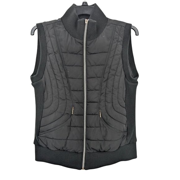 Calvin Klein Performance Puffer Vest Jacket Size M Quilted Full Zip Athleisure - Picture 1 of 12